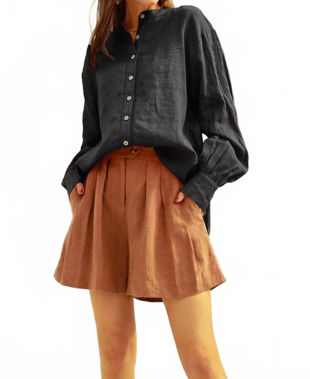 NEW FRIEEAH oversized button up in black